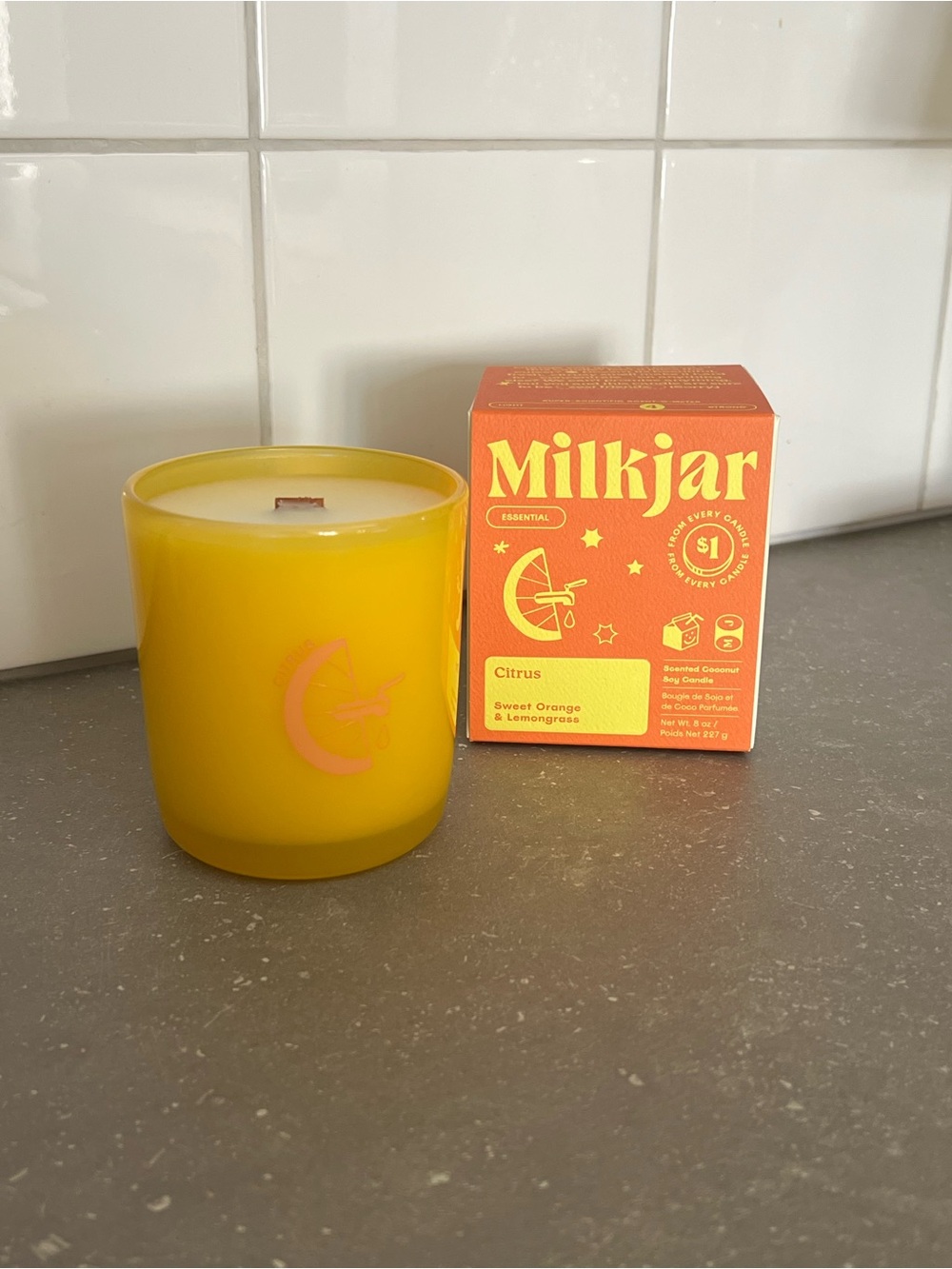 Milkjar candle - Citrus
